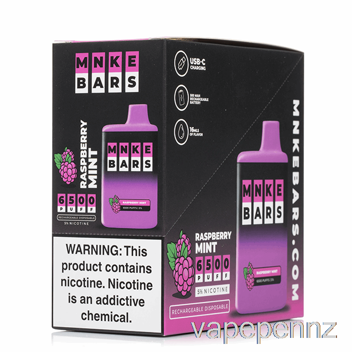 MNKE Bars 6500 Disposable (5-Pack) VAPE NZ
